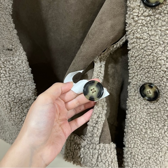 Zara TRF Teddy Sherpa Jacket Size XS - Picture 8 of 9